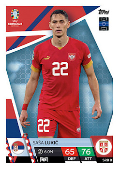 Sasa Lukic Serbia Topps Match Attax EURO 2024 #SRB8